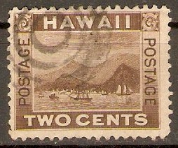 Hawaii 1894 2c Brown. SG78.